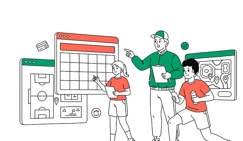 Facility booking illustration