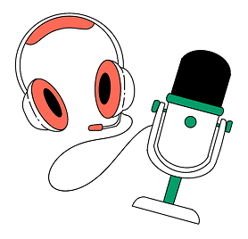 Media headphones microphone