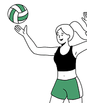 Tournament management volleyball player