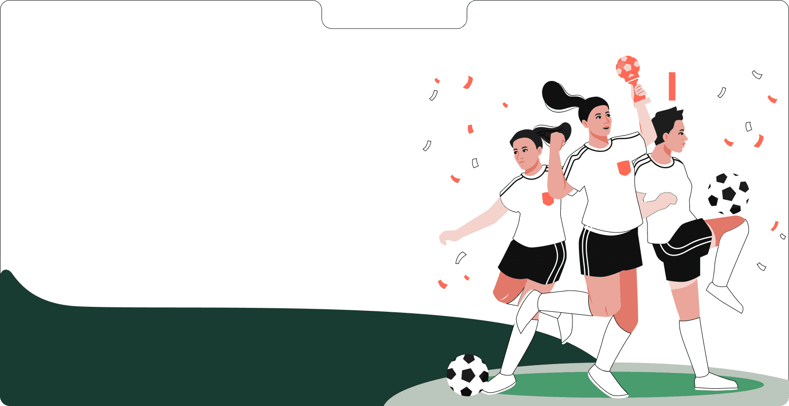 Hero illustration - Football Performance & Club Management Platform
